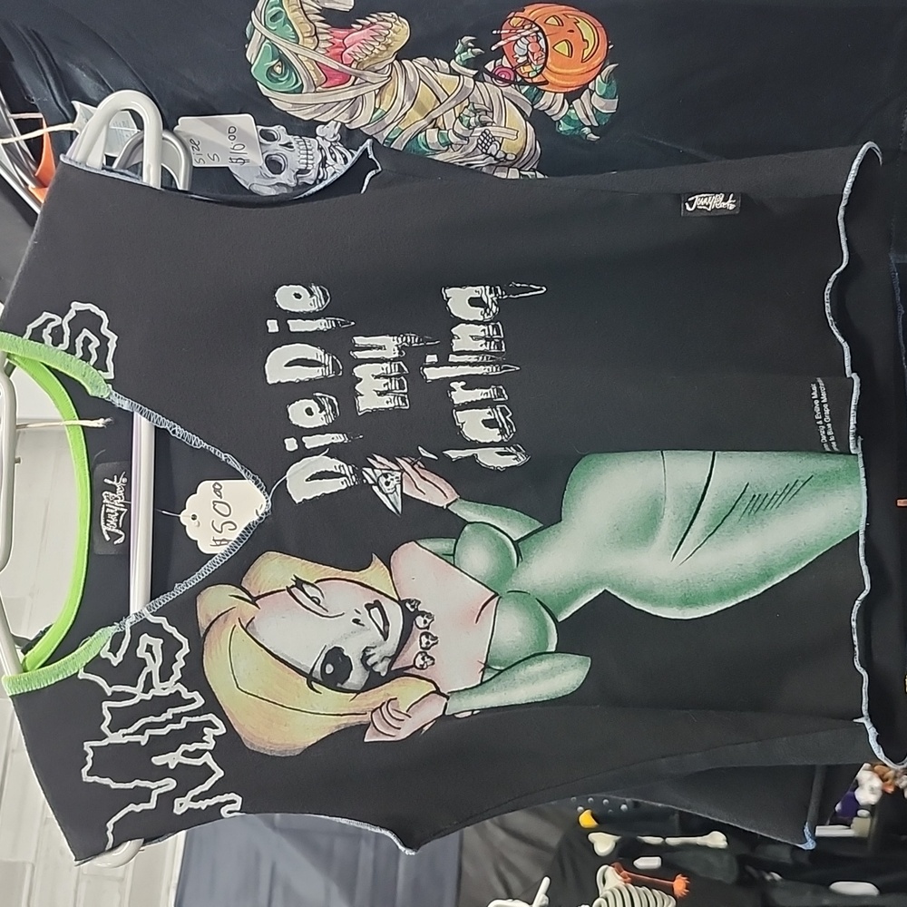 Graphic Sleeveless Top with MISFITS Print
